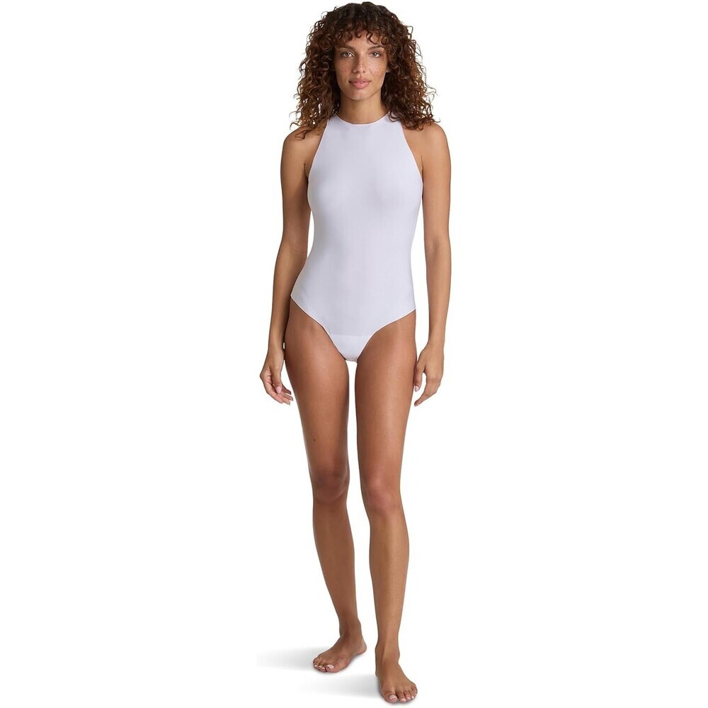 Commando Butter Tank Bodysuit Women's Large White Stretch Crew Neck RED1143